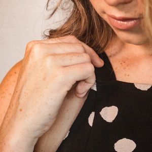 urban outfitters polka dot tie tank top